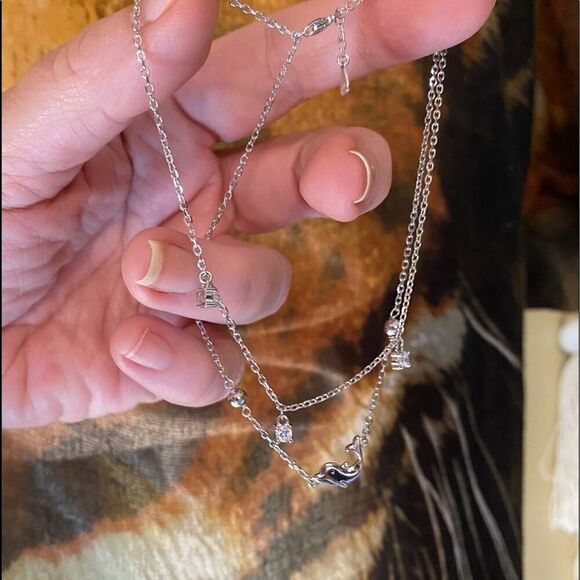 Dolphin CZ Anklet Bracelet - Picture 7 of 9